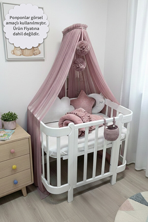 Kiddy Happy Leylak Beşik Cibinliği Ve Cibinlik Aparatı