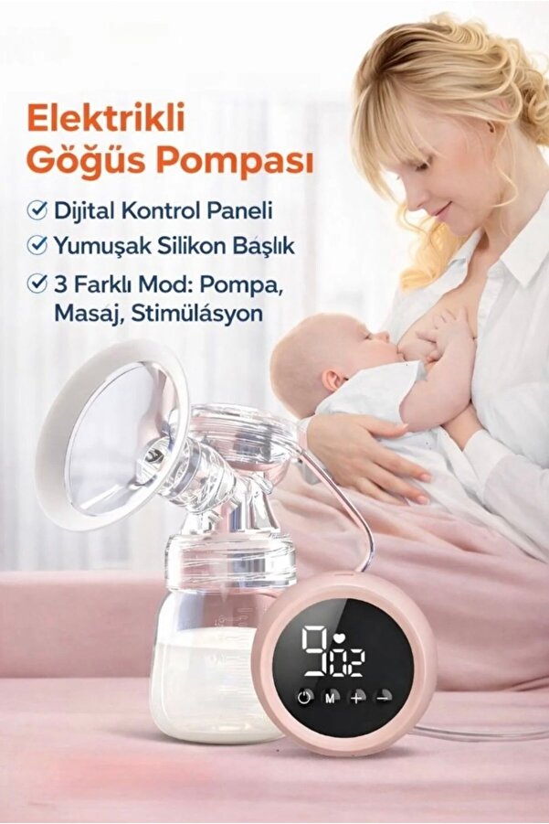 MorOropa Tek Elektrikli Göğüs Pompası x Elektrikli Süt Pompası ISüt Sağma Makinesi I Anne Sütü Sağma Pompası