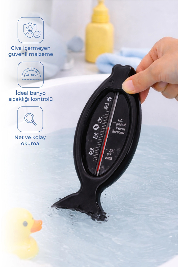 Babyjem Banyo Ve Oda Termometresi 381 Siyah