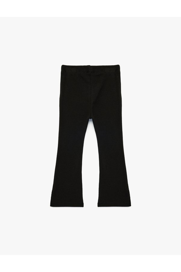 Koton Baby Girl'S Black Flare Leggings