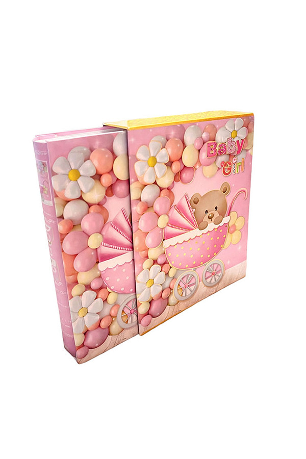 Relavant 200'lük Kız Bebek Albümü / Çocuk Albümü - Pembe 10x15 Cm Fotoluk