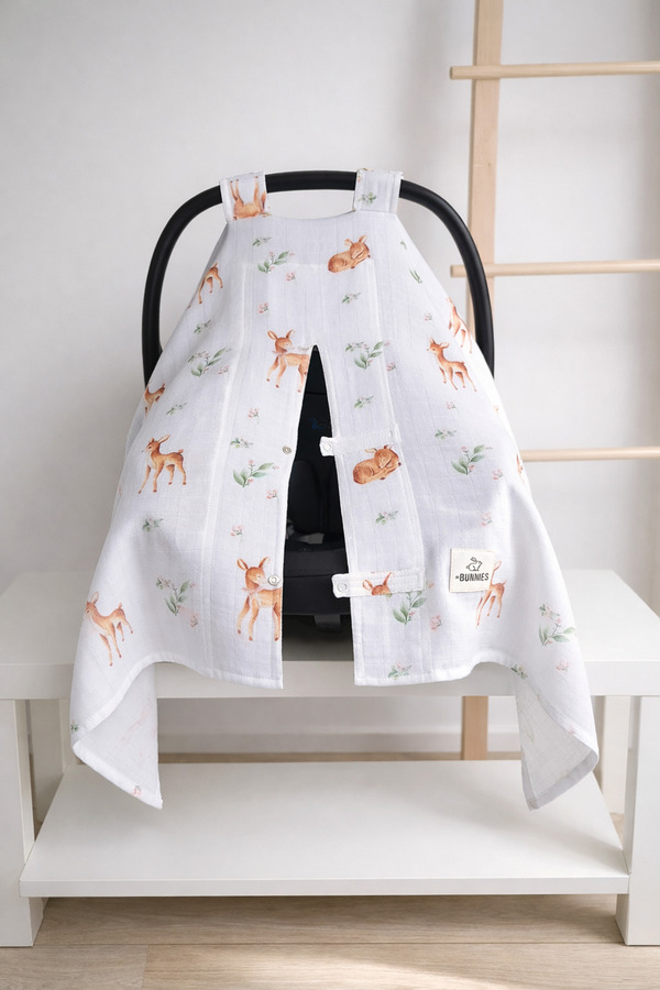 jr.bunnies Pamuk Garden Müslin Puset Örtüsü