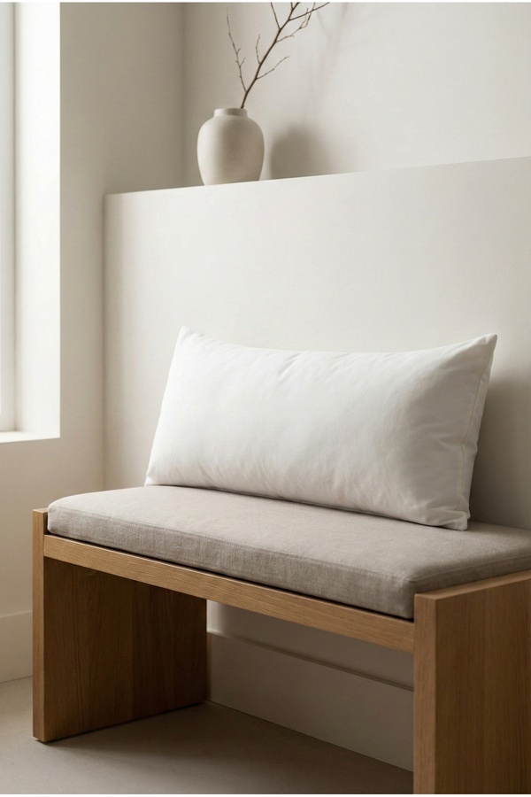 NESCO Dolgun Yan Yatış Hamile Yastığı Ve Dekoratif Uzun Yastık 50x150 Çift Kişilik Yatak Yastığı- 2200gr