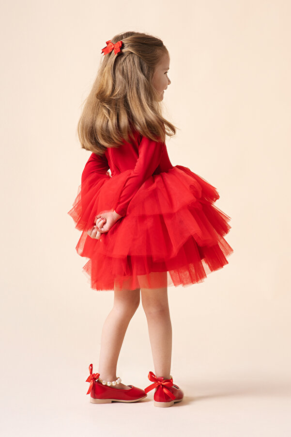 Banamio Violet Balerin Elbise Tüllü Tütülü Elbise