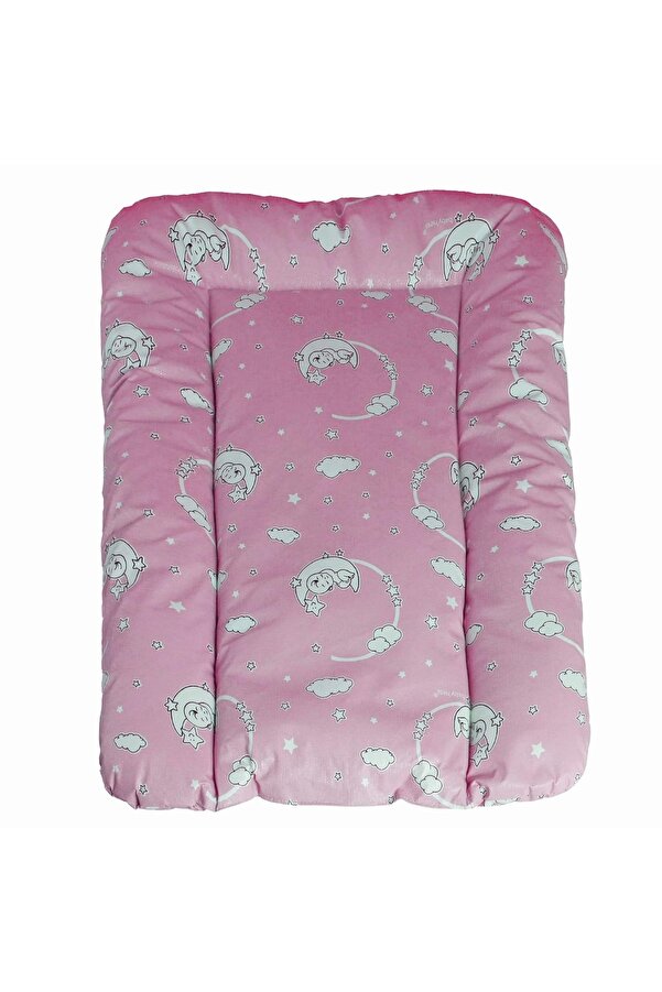 Hype Store baby'ness Elyaf Dolgulu Pvc Alt Değiştirme Minderi, Sıvı Geçirmez, Leke Tutmaz, Aydede Desenli, Pemb