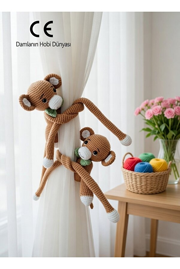 Damla MAYMUN 2Lİ PERDE TUTUCU