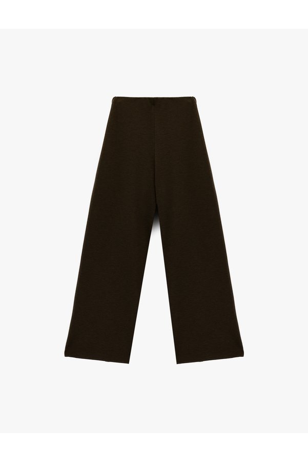Koton Women'S Brown Palazzo Pants