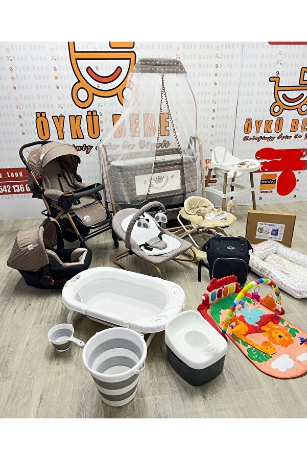 ÖYKÜ BEBEK DUNYASI 23 Parça king Pluss Yeni Doğan Bebek Çeyiz Seti Full Set (bebeğiniz için en iyisi)