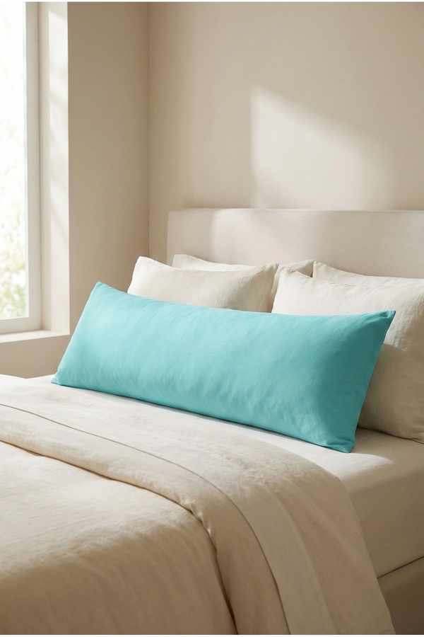 NESCO Dolgun Yan Yatış Hamile Yastığı Ve Dekoratif Uzun Yastık 40x120 - 1400gr