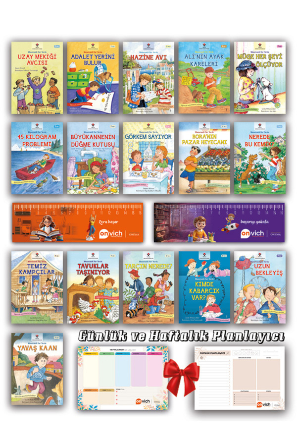 Tübitak Yayınları Matematik Her Yerde Serisi Set 16 Kitap 7+ Yaş İlk Okuma