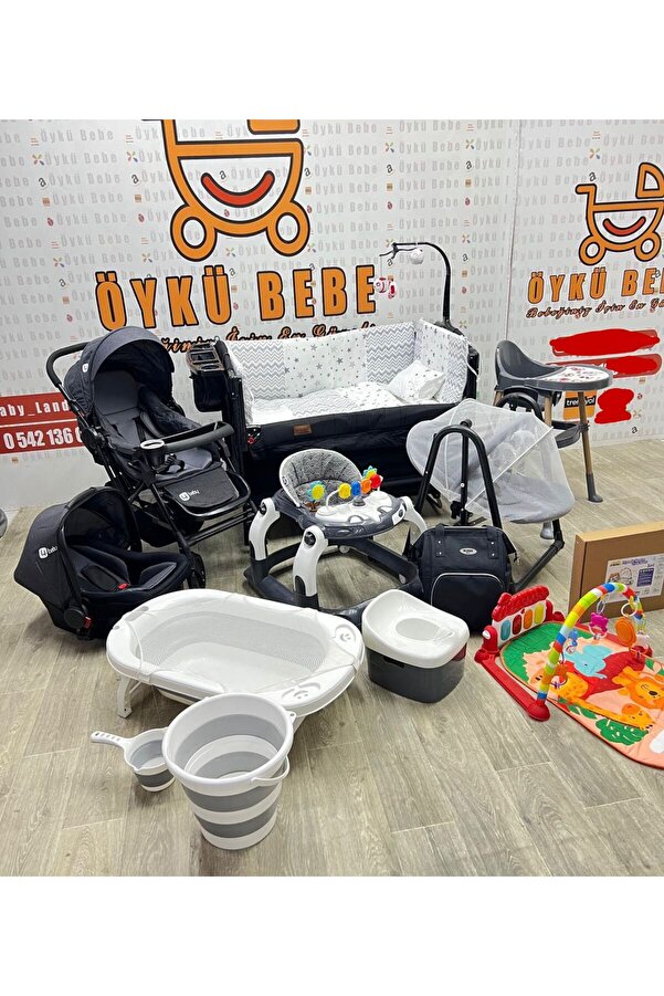 ÖYKÜ BEBEK DUNYASI 27 Parça Lucca Plass Yeni Doğan Bebek Çeyiz Seti Full Set (bebeğiniz İçin Gerekli Olan Her Şey)