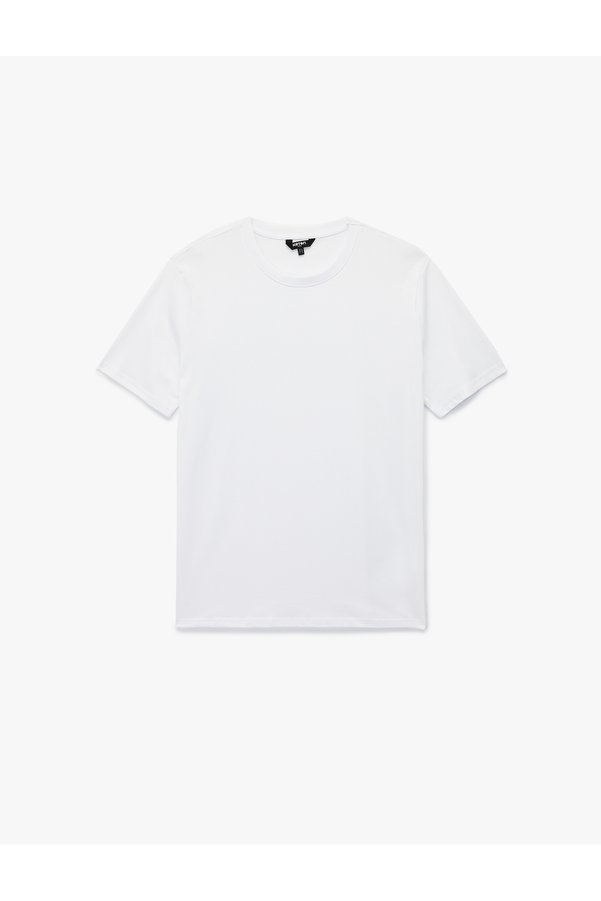 Koton Men'S White Basic T-Shirt