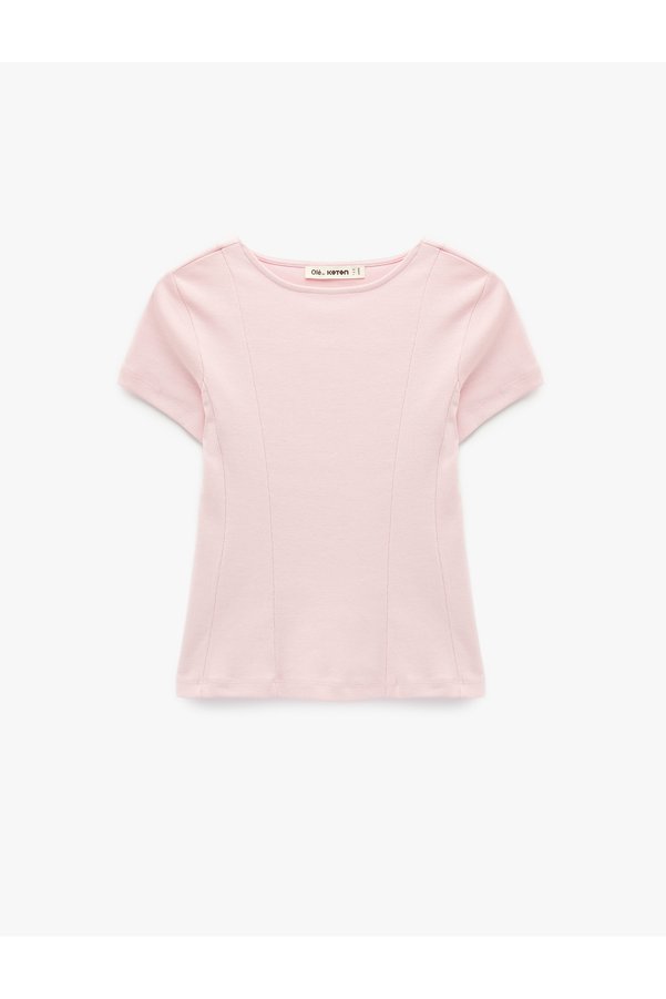 Koton Women'S Pink Teenage Tshirt Ss