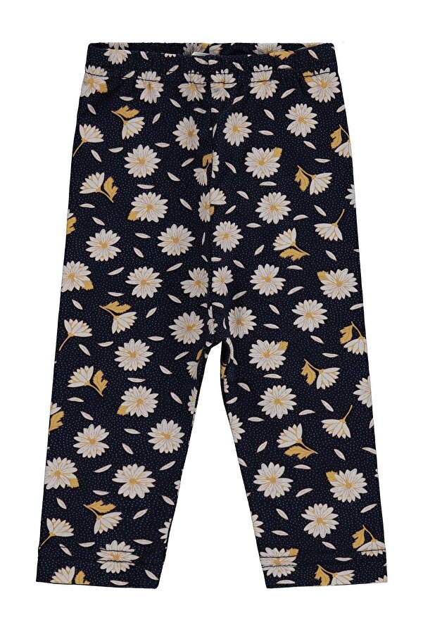 Civil Baby Papatya Baskılı 6-18 Ay Tayt - Lacivert 18-24 Ay