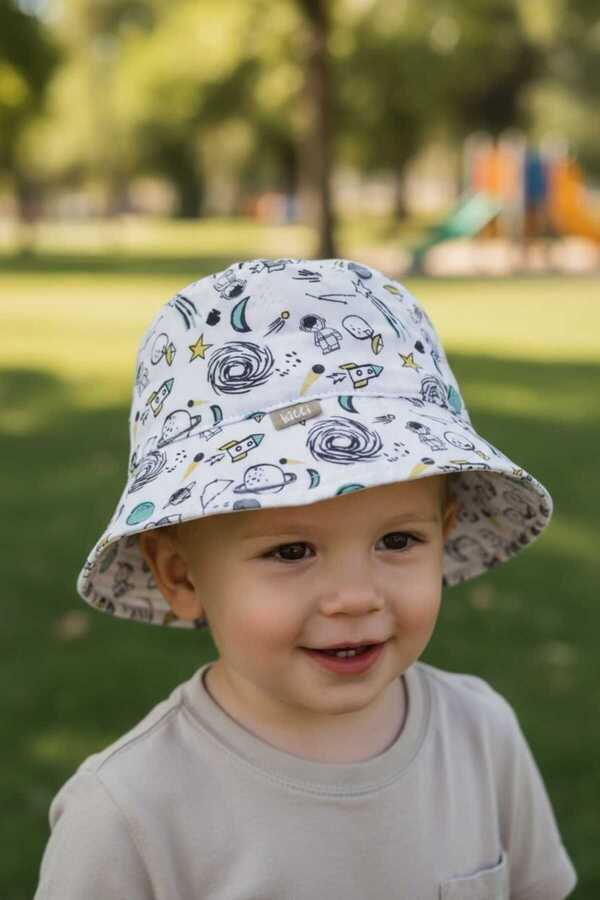 Aware Time Kitti 1-3 Yaş Erkek Bebek&çocuk Yazlık Fötr Şapka