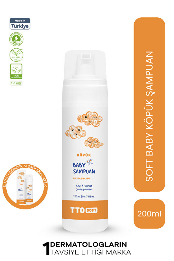 TTO SOFT BEBEK KÖPÜK ŞAMPUANI 200 M