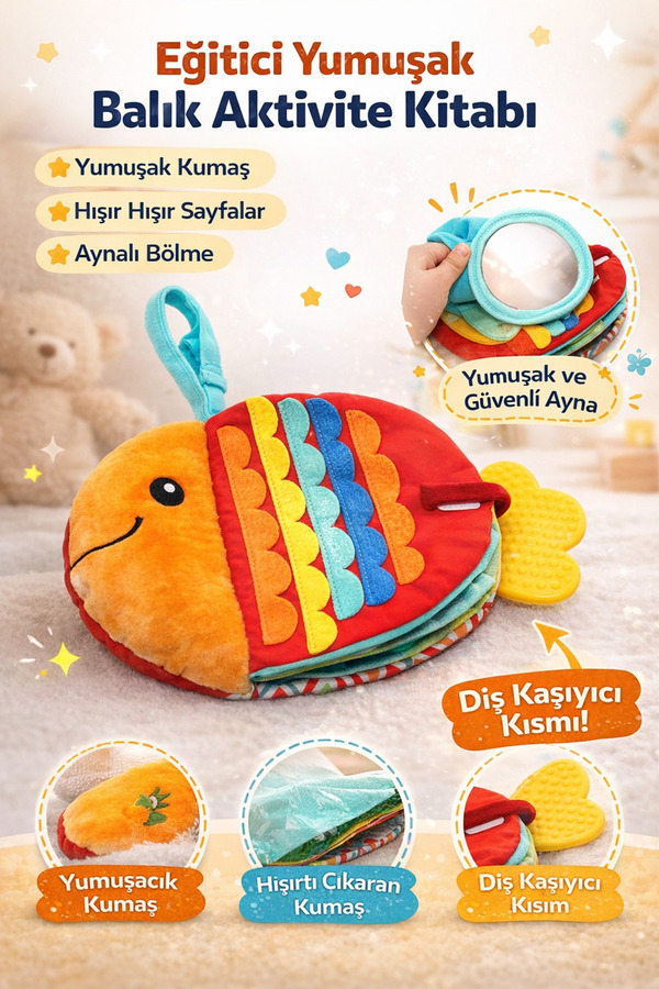 Sozzy Toys Eğitsel Balık Hikaye Kitabı