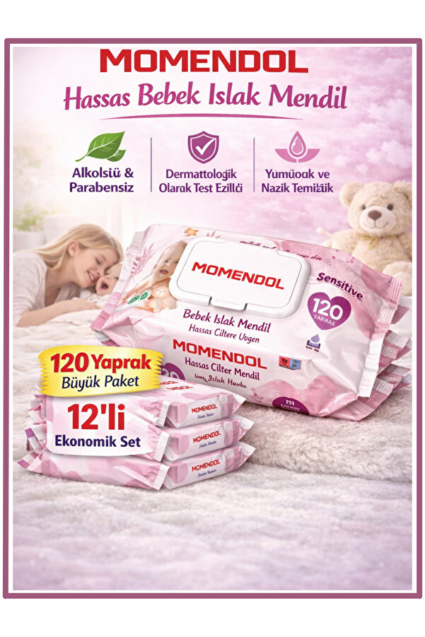 Shays Sağlık Momendol Islak Havlu 120li - 12 X 120li - 1440 Adet