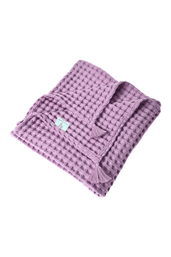 Casadora Baby %100 Pamuk Bebek Waffle - Lila - 90x120