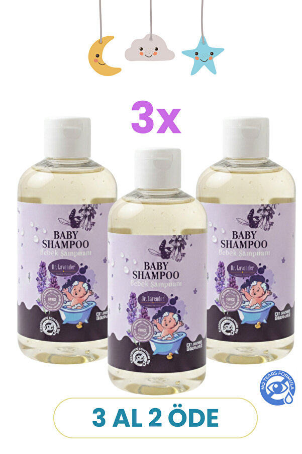 Dr.Lavender Bitkisel Lavanta Özlü 3'lü 250 Ml Bebek Şampuanı