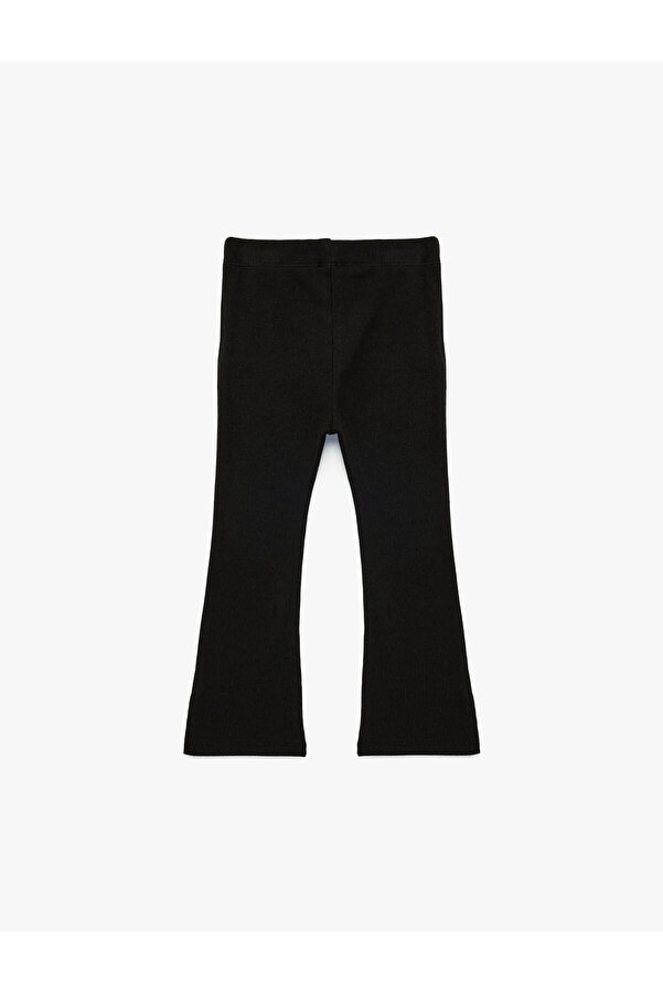 Koton İspanyol Paça Siyah Kız Bebek Tayt 6SMG40007AK