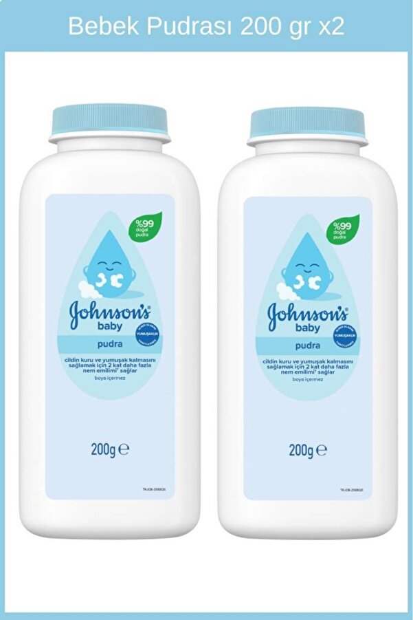 Johnson's Bebek Pudrası 200 gr x2