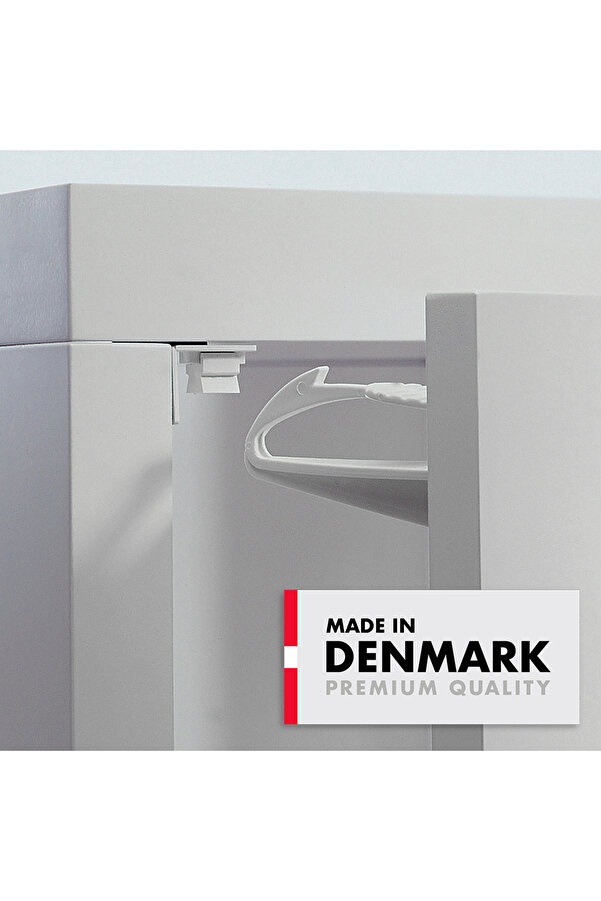 Babydan Kendinden Yapışkanlı Dolap ve Çekmece Kilidi - Beyaz