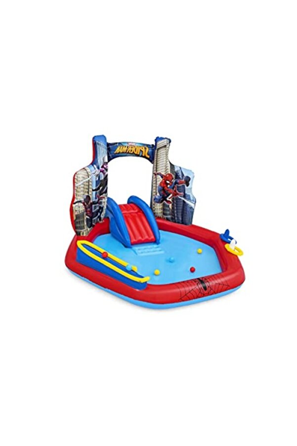 markentegra Şişirilebilir Su Oyun Merkezi 2,11 m x 2,06 m x 1.27 m, Kaydıraklı ve Hedef Oyun Alanı