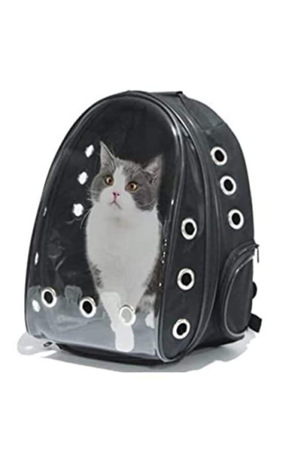 markentegra Şeffaf Astronot Tasarımlı Kedi Taşıma Sırt Çantası