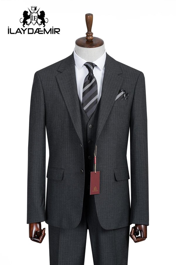 ilayda emir Slim Fit, 3 Piece Suit, Men's Classic Vest, Premium Fabric, Office and Special Occasion Suit