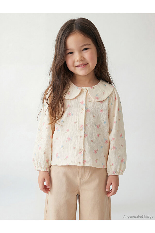 LC Waikiki Freezen Store'dan I Bebe Roba Yaka Kız Çocuk Gömlek