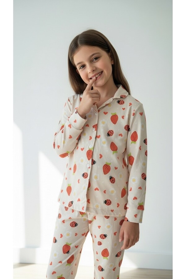 DANBİ Kız Çocuk 4,5,6,7,8,9,10,11 Yaş Mevsimlik Pijama Takımı