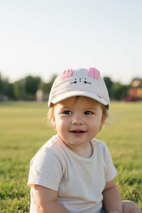 Aware Time Kitti 0-12 Ay Kız Bebek & Çocuk Figürlü Yazlık Şapka