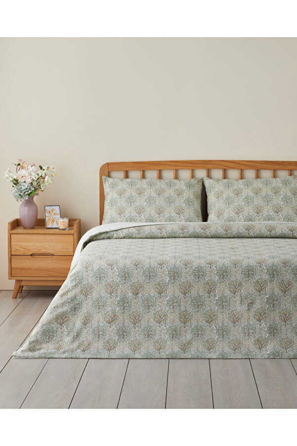 English Home Serenade Kolay Ütülenir Çift Kişilik Nevresim Seti 200x220 cm Yeşil