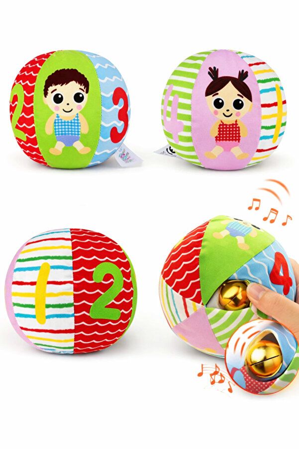 Sozzy Toys Çıngıraklı Renkli Topum Szy242 - Renkli
