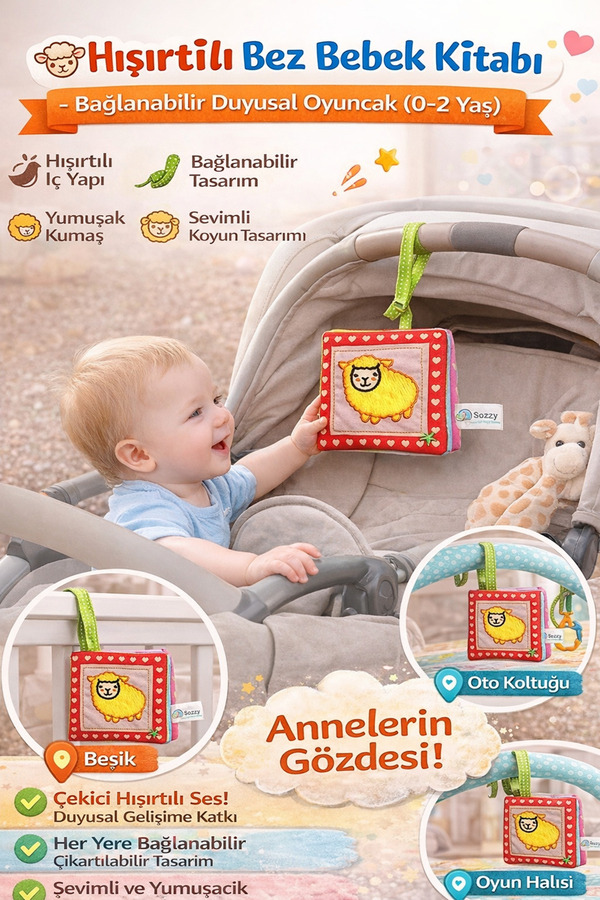 Sozzy Toys Toys Kuzulu Nakışlı Hikaye Kitabım