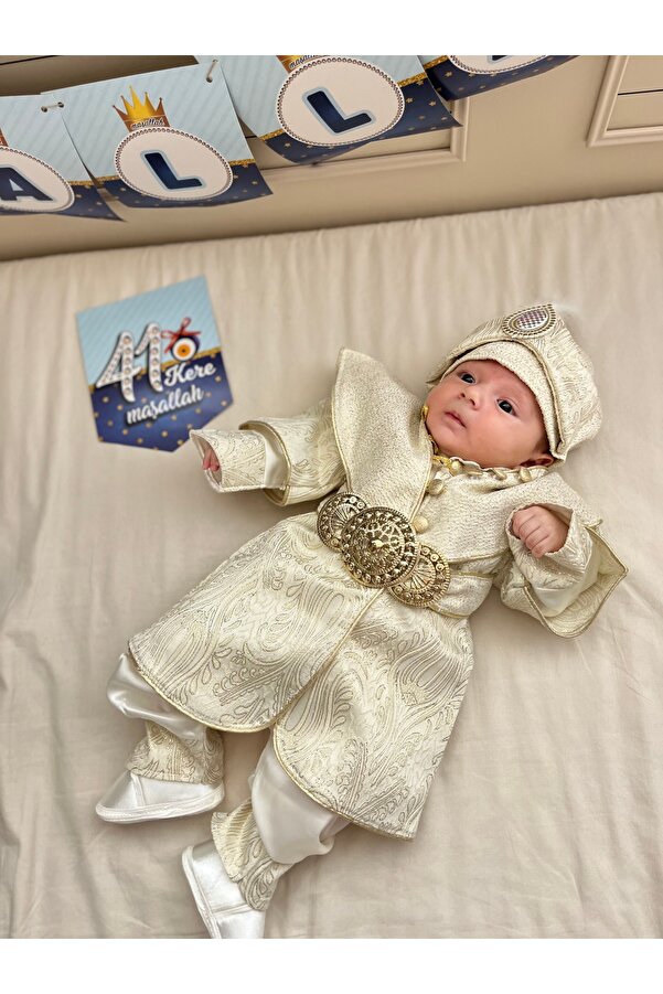 PİLEKİ BABY Yenidoğan 0 6 Ay Ve 1 Yaş Mevlüt Ve Sünnet Kıyafeti Mevlütlük Sünnetlik Takım