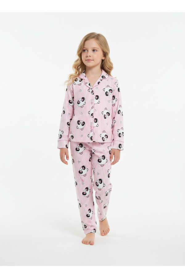 DANBİ Kız Çocuk 4,5,6,7,8,9,10,11 Yaş Mevsimlik Pijama Takımı