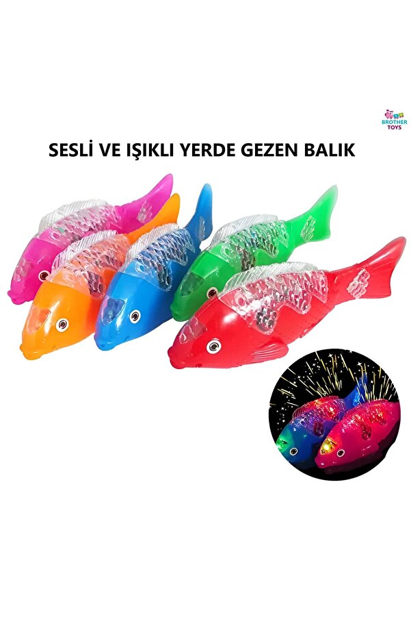 Brother Toys Balık Şarkılı Işıklı Yürüyen Balık Bebeklerin Emekleme Arkadaşı