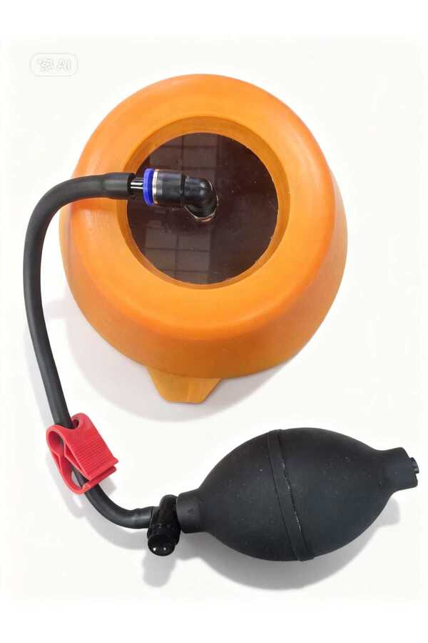 MG Silikonlu Göğüs Vakum Sistemi Çap 16 Cm (160mm / Kunduracı Göğsü Pompası) Turuncu