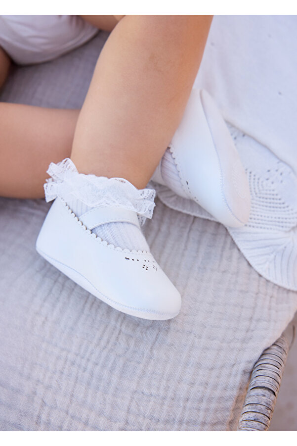 Mayoral Yenidoğan Kız Bebek Mary Jane Ayakkabı Babet 9092