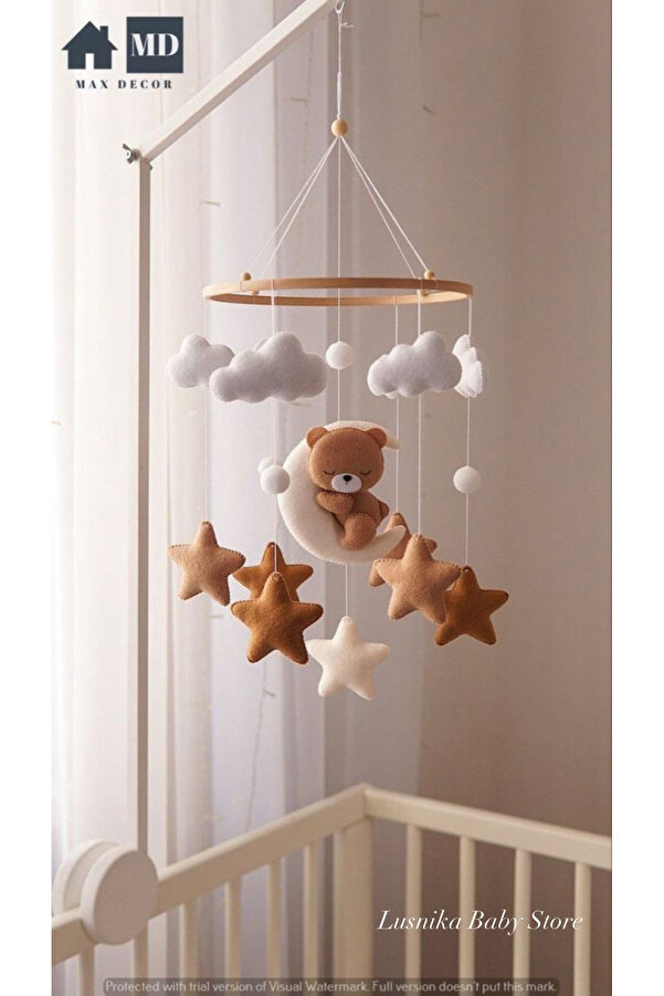 LusnikaStore (MÜZİKLİ)bebek Odasi Besik Dönencesi Besik Yani Süsü Bebek Odasi Dekorasyon