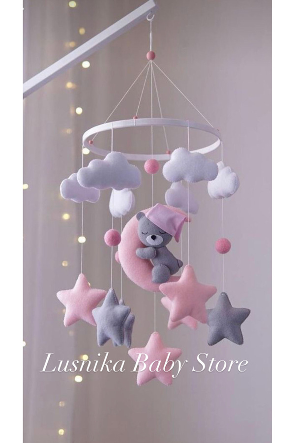 LusnikaStore (MÜZIKLİ)bebek Odasi Besik Dönencesi Besik Yani Süsü Bebek Odasi Dekorasyon
