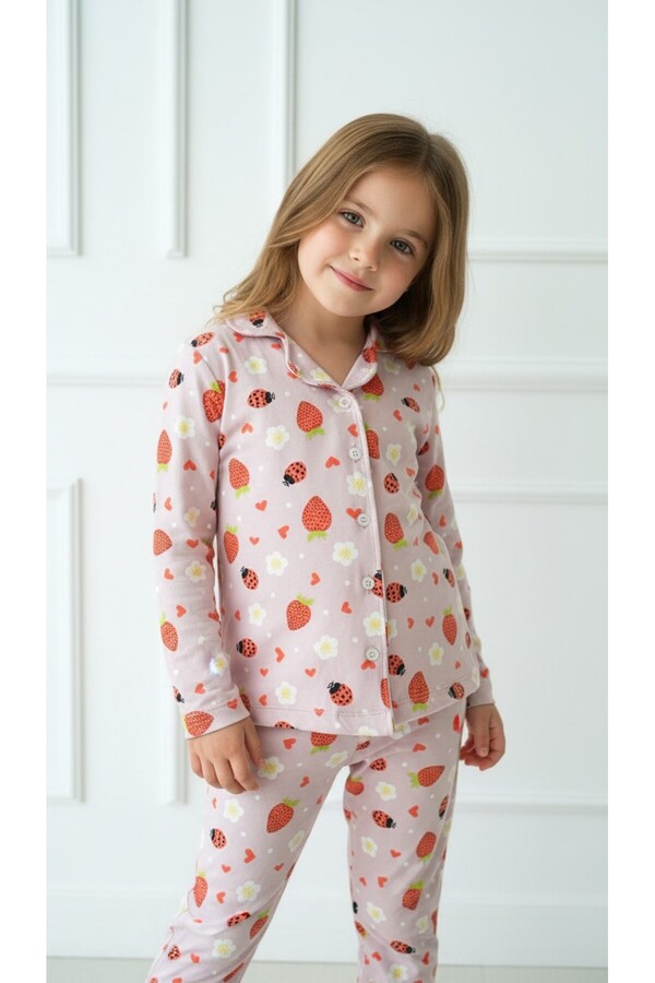 DANBİ Kız Çocuk 4,5,6,7,8,9,10,11 Yaş Mevsimlik Pijama Takımı