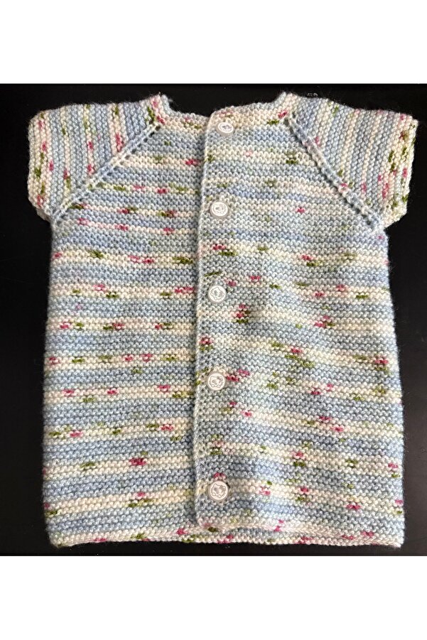 ADA HOME COLLECTION SHOP ÇİZGİLİ BEBEK ÖRGÜ YELEK