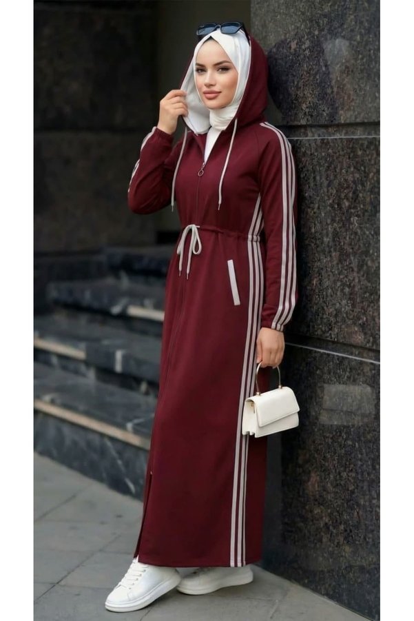 lamaro Sports Dress, Islamic Sports Clothing, Zippered Dress Trend Yol Boutique