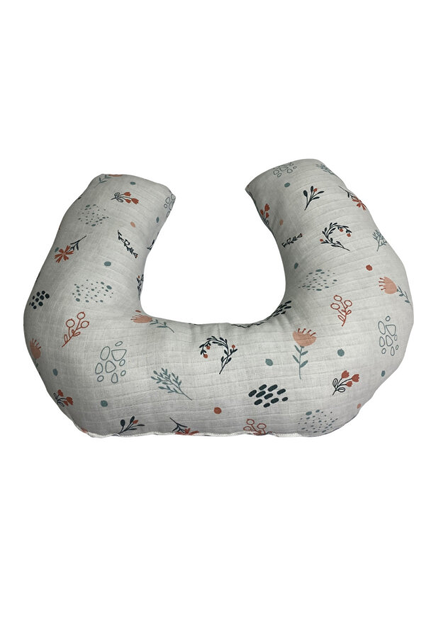 Happy Baby Dikiş Atölyesi Emzirme Yastığı C Yastık Çift Taraflı Bebek Destek Minderi Hamile Yastığı Müslin Waffle Yenidoğan