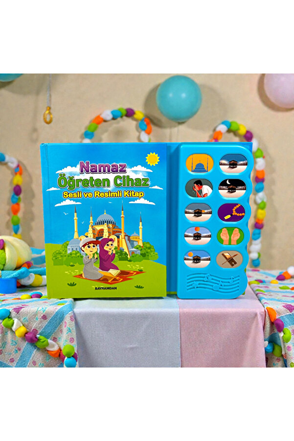 Zey-Al Sesli Namaz Öğreten Kitap | Çocuklar İçin Cihazlı ve Resimli Namaz Eğitimi