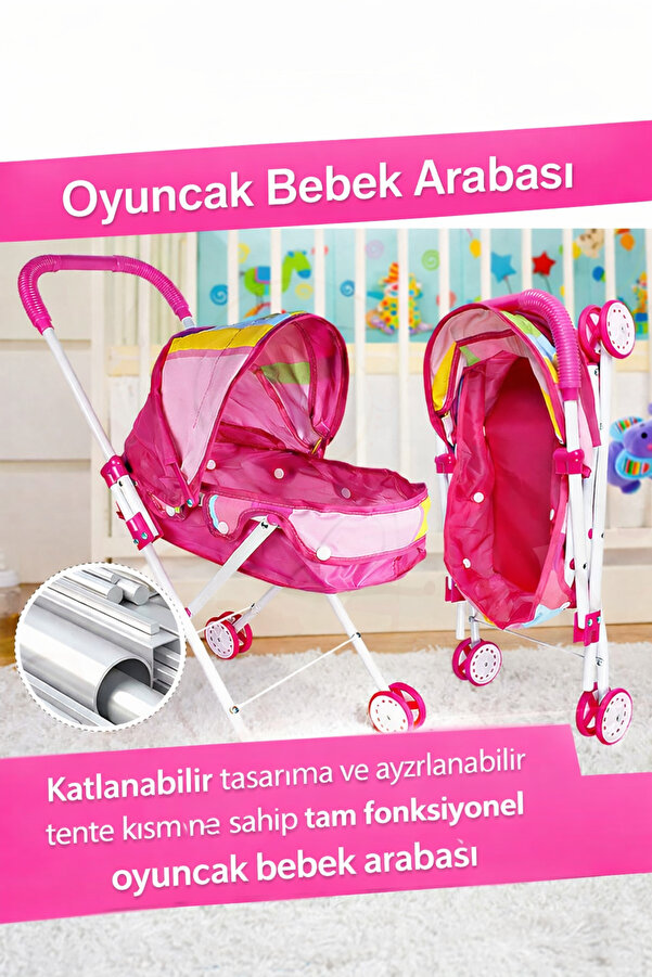 cayenna Vardem Katlanır Beşikli Bebek Arabası (Puset)