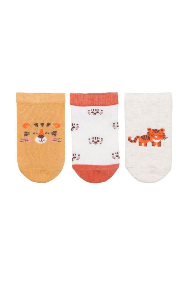 Bross 3lü Tigger Erkek Bebek Patik Çorap
